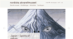 Desktop Screenshot of akvarellmuseet.org