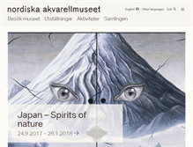 Tablet Screenshot of akvarellmuseet.org